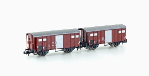 Hobbytrain H24250 - N 2-tlg. Güterwagenset K3 Braun der SBB; Ep. III